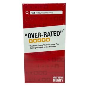 Over Rated Party Card Game by the Creators of What Do You Meme NEW
